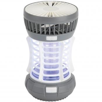 Jata MOST3532 Eliminador de Insectos 5 en 1 con Lámpara, Linterna, Ventilador y Luz de Emergencia