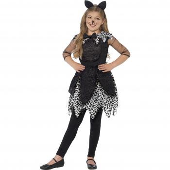 Disfraz de Gata Negra para Niña - Talla 4-6 Años, Original y a la Moda