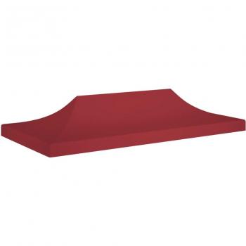 Techo de Carpa para Celebraciones 6x3 m 270 g/m² Cenador Toldo Color Beige, Marrón, Negro y Burdeos