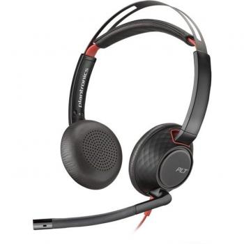 Poly Blackwire 5220 USB-C Stereo Office Headset with 3.5mm Jack and Noise Cancelling