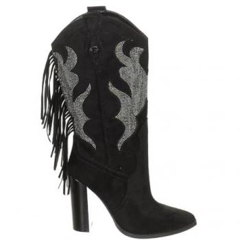 Guess Botas de tacón puntera en punta acabado en ante FL8MRAESU11 mujer