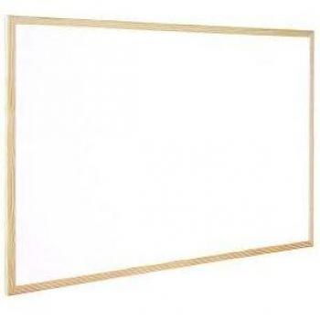 Pizarra Blanca Melamina Marco de Madera 120x90 cm Q-Connect KF03572