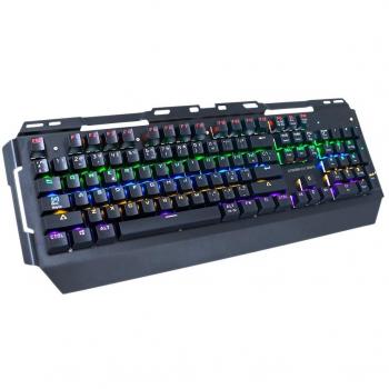 Woxter Stinger RX 1000 KR - Teclado Mecánico para Gaming, Retroiluminado, con Micro Switch KRGD y Cable de Nylon, Compatible con PC/PS4/Fortnite/Apex Legends