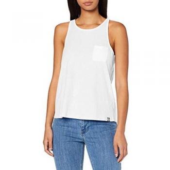Superdry OL Essential Tank Camiseta sin Mangas, Blanco