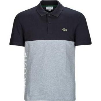 Lacoste Men's Color Block Stretch Cotton Polo Shirt - High Quality, Size Medium