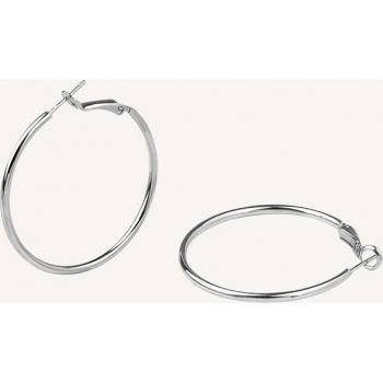 Pendientes de aro Esentials acabados de plata Vidal & Vidal