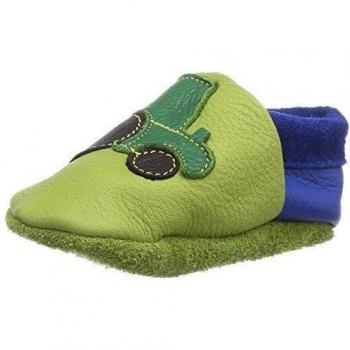 Pololo Trecker - Zapatillas de estar por casa para niños, color pistazie, talla 26/27