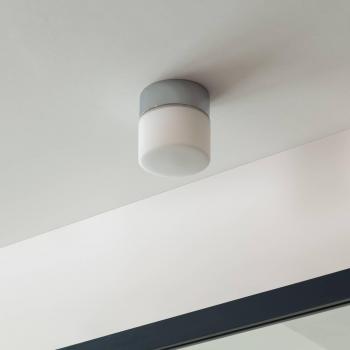 Plafón LED para baño Arcchio Timaris, cromo, IP44, moderno, plateado, metal, 1 llama