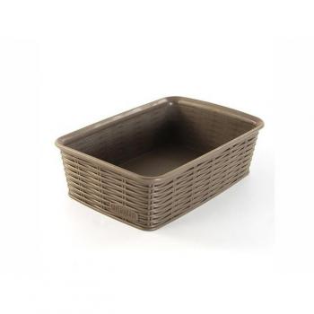 Cesta Elegance Tortora 35,5x26x6 cm