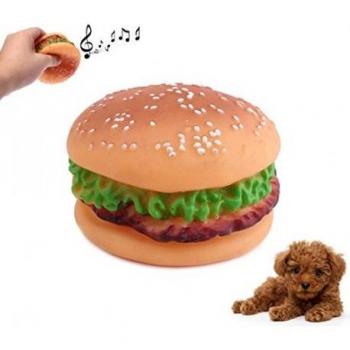 Juguete masticable para perro y gato con diferentes formas Hamburguesa