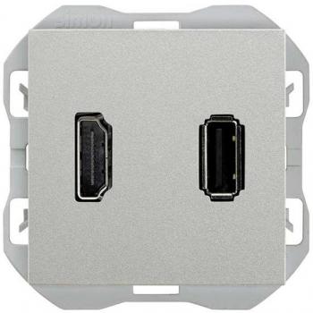 Conector HDMI + USB Tipo A SIMON 20000095-093