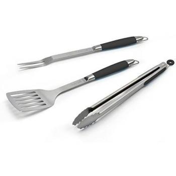 Barbecook Black Pepper Set Utensilios, Negro, 11x50x4 cm