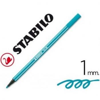 Rotulador stabilo acuarelable pen 68 turquesa 1 mm