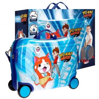 Yokai Watch 41599C1 Nathan Equipaje Infantil, 50 cm, 34 litros, Azul