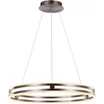 Lámpara colgante moderna Lonia café LED regulable 3000K 3150lm