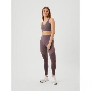 Borg High Waist Tonal Tights Brown, Size S