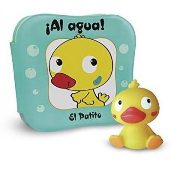 ¡Al agua! El patito: Un libro de baño para bebés de 0 a 3 años. Incluye un cuento y un muñequito especiales para jugar en la bañera.