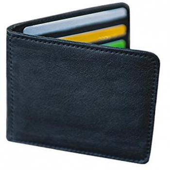 Leather wallet for men women. Clutch wallet, money clip