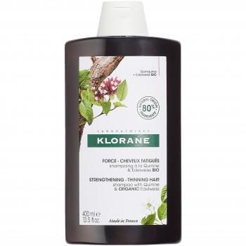 Klorane Quinine and Organic Edelweiss Anti-Hair Loss Strengthening Shampoo 400ml