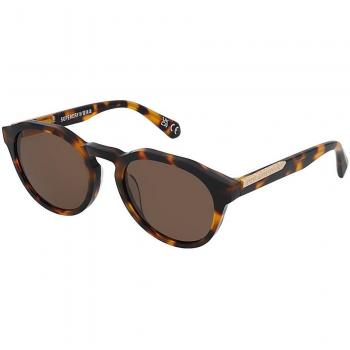 Superdry Unisex Full-Rim Panto Sunglasses 996077 61 - Brown CAT3