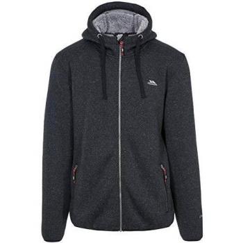 Trespass Chaqueta de forro polar cálida para hombre, 500 g/m², Hombre, MAFLFLTR0010_BKMXS, Negro Marl, XS