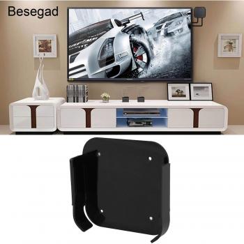 Soporte de Pared de Plástico Besegad con Herramientas de Instalación y Sujetadores para Reproductor Multimedia Apple TV4