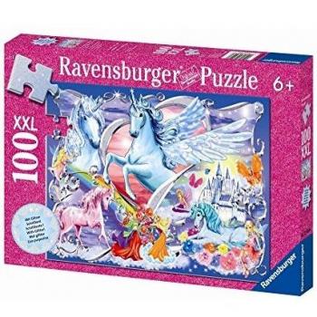 Puzzle Ravensburger XXL Glitter - Los Más Bellos Unicornio, 100 Piezas