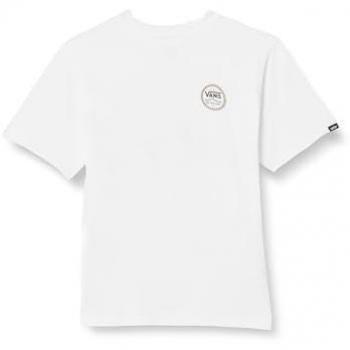 Camiseta Unisex Vans Lockit Blanca para Niño, Talla 14