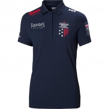 Helly Hansen Women's Short Sleeve Crew Tech Polo Shirt Navy XL