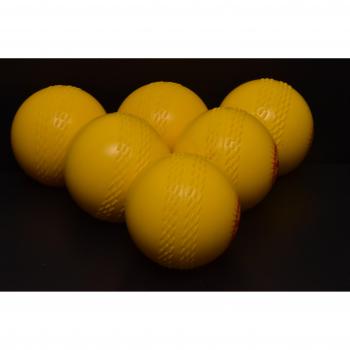 Jardín Cricket pelotas (caja de 6) bolas amarillo