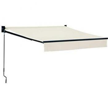 Toldo Saule 2,5 × 2m - Lona Beige y Estructura Gris