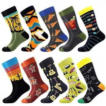 BISOUSOX Calcetines Estampados Hombre,Hombres Ocasionales Calcetines Divertidos Impresos de Algodón de Pintura Famosa de Arte Calcetines,Calcetines de Colores de Moda