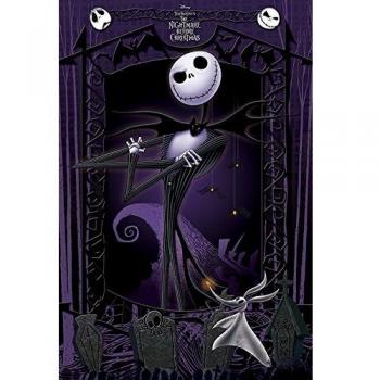 The Nightmare Before Christmas Pesadilla Antes de Navidad Jack Póster de la it, Multicolor
