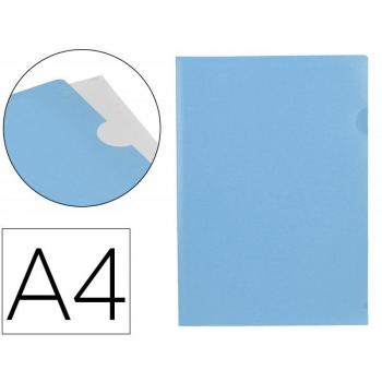 Carpeta Dossier con Uñero Liderpapel DIN A4 Polipropileno 180 Micras 20 Hojas Color Celeste Opaco