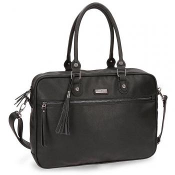 Pepe Jeans Croc Bolso Bandolera, 38 cm, 10.64 Litros, Negro