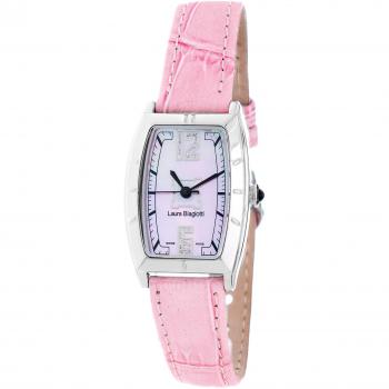 Reloj Analógico para Mujer de Cuarzo con Correa en Cuero LB0010L-ROSA