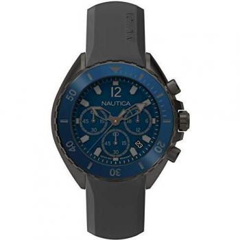 Nautica Reloj Cronógrafo para Hombre de Cuarzo con Correa en Silicona NAPNWP003