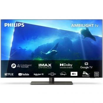 Philips 48OLED818/12 48 OLED UltraHD 4K Smart TV con Ambilight de 3 lados, HDR10+/HDR10, Dolby Vision, Google TV y P5 AI Intelligent Dual Engine
