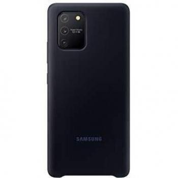 Samsung S10 Lite - Carcasa de silicona, color negro