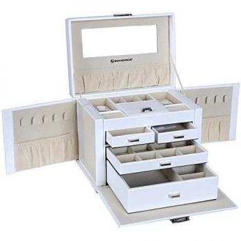Songmics Caja Joyero Caja para joyerías Organizador JBC212W