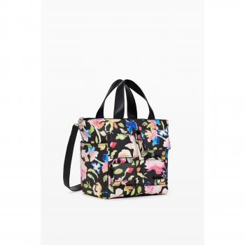Bolso de Hombro Desigual con Impresión Floral Abstrata Valdivia Multicolor