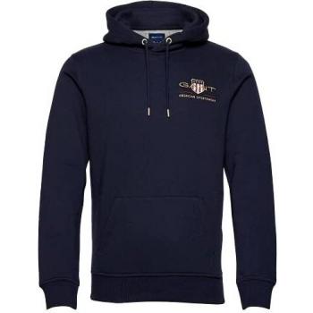 GANT Medium Archive Shield Hoodie Sudadera con Capucha, Azul Noche, M para Hombre