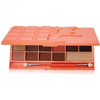 Makeup Revolution I - Paleta de sombras de ojos forma de tableta chocolate y melocotón con corazones