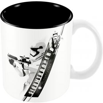 SD toys Taza Diseño Star Wars Ep7, Cerámica, Blanco-Negro, 9x11x12 cm