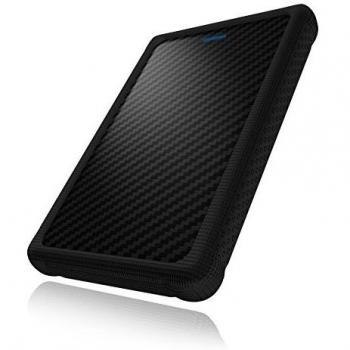ICY BOX Icybox IB-223U3a-B - External Enclosure for 2.5-Inch SATA HDD/SSD with USB 3.0 Interface and Silicone Protection Sleeve