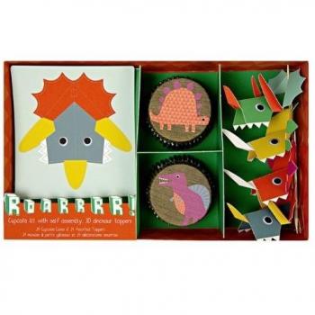 Roarrrr. dinosaurio Kit de Cupcake Fiesta