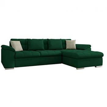 Sofá rinconero Comfivo 107, con función de descanso y caja de ropa de cama, 280x160x76cm