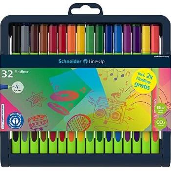 Estuche de 30 unidades de Fineliner LineUp 0.4 mm multicolor Schneider Schreibgeräte