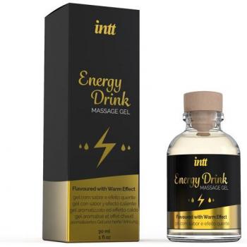 Intt Energy Drink Flavored Kissable Massage Gel with Warming Effect - 30ml