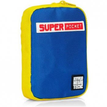 Funda Super Pocket Evercade Azul y Amarillo con Diseño de Tela